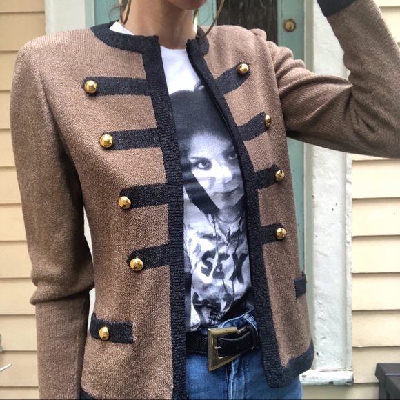 Vintage Sweaters - Vintage military cardigan/sweater